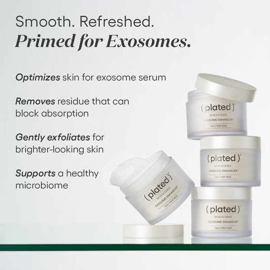 Plated Exosome Enhancer™ Daily Prep Pads - Renew Wellness & Aesthetics 